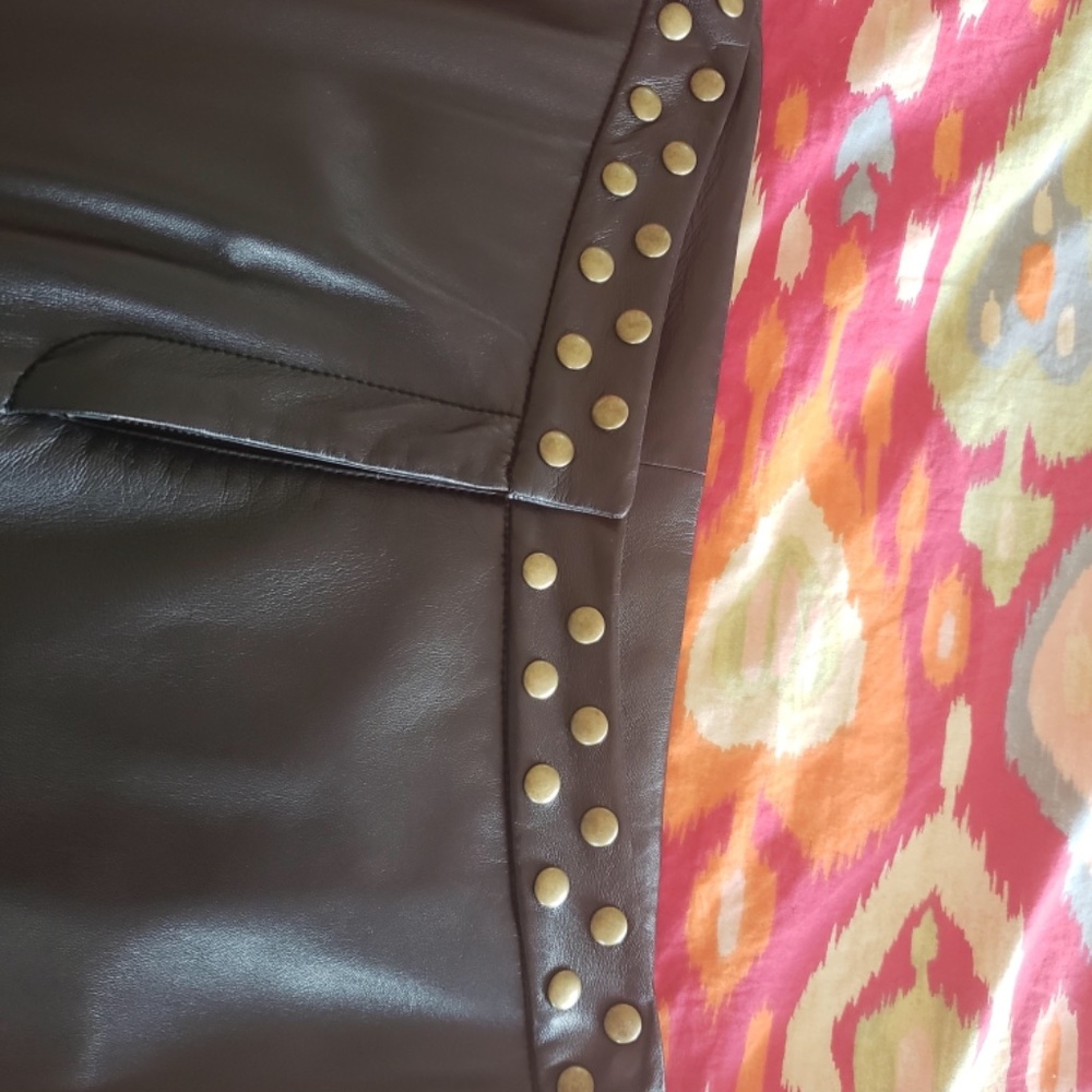 Black LEATHER pants! Soft, gorgeous - Picture 12 of 15